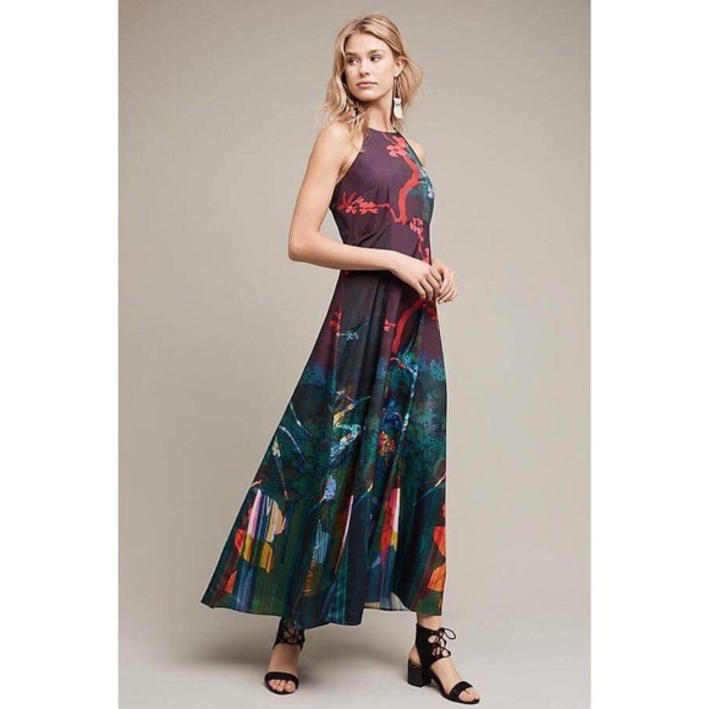 NWT Anthropologie Moulinette Souers Lined Maxi Dress